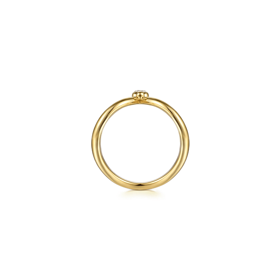 Gabriel & Co. Bujukan Clover Diamond Chevron Ring LR52927M45JJ