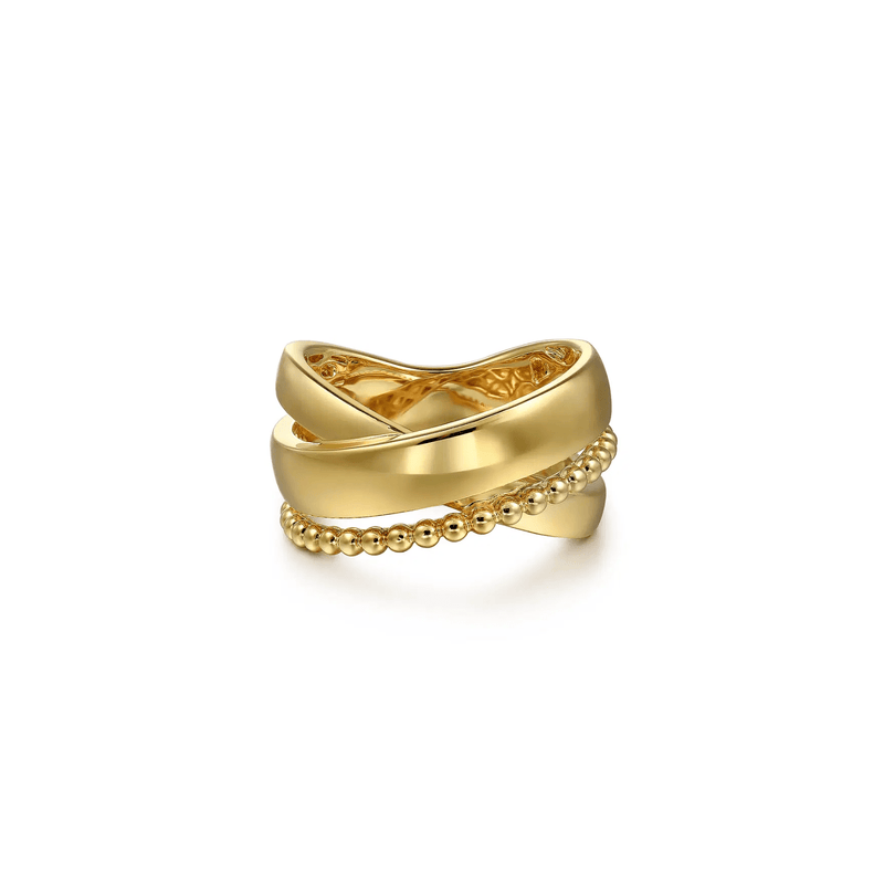 Gabriel & Co. Bujukan Criss Cross Ring-Gabriel & Co. Bujukan Criss Cross Ring - LR52706Y4JJJ