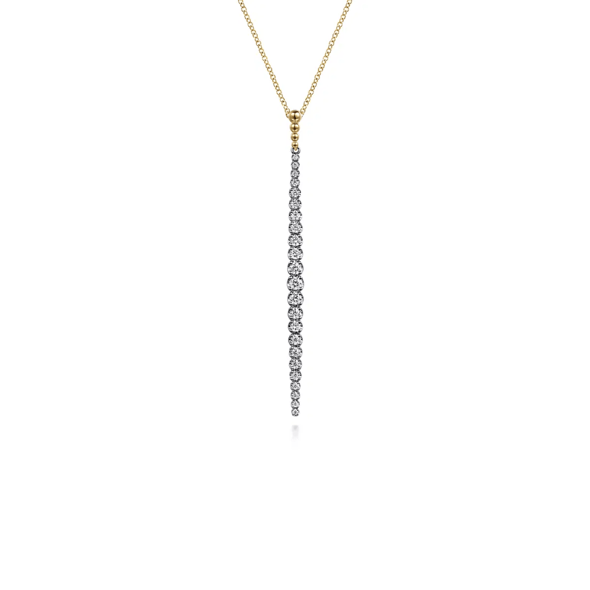 Gabriel & Co. Bujukan Diamond Bar Pendant Necklace - NK7787M45JJ