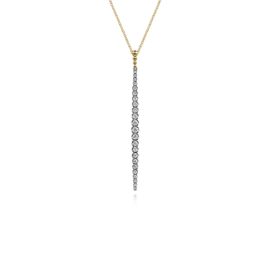 Gabriel & Co. Bujukan Diamond Bar Pendant Necklace - NK7787M45JJ