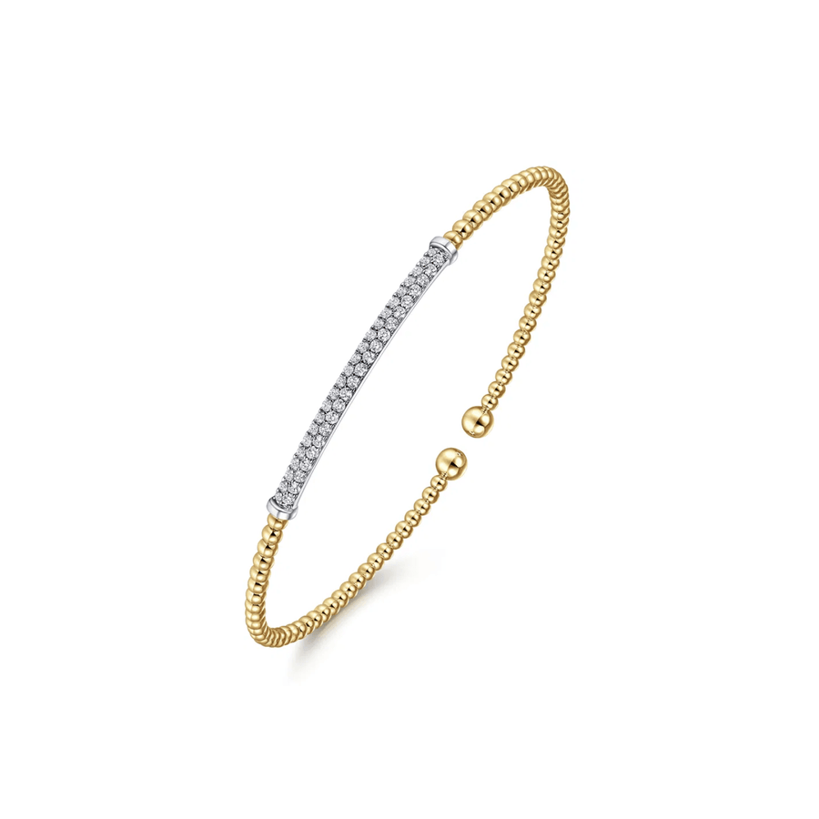 Gabriel & Co. Bujukan Diamond Bar Split Bangle BG4262-62Y45JJ