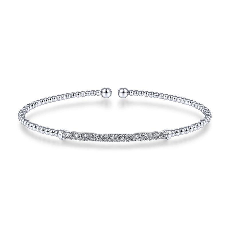 Gabriel & Co. Bujukan Diamond Bar Split Bangle-Gabriel & Co. Bujukan Diamond Bar Split Bangle - BG4262 - 6W45JJ