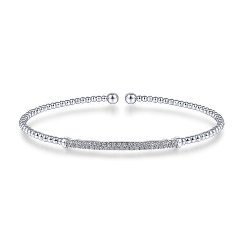 Gabriel & Co. Bujukan Diamond Bar Split Bangle-Gabriel & Co. Bujukan Diamond Bar Split Bangle - BG4262 - 6W45JJ