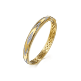 Gabriel & Co. Bujukan Diamond Chevron Pattern Bangle Bracelet-Gabriel & Co. Bujukan Diamond Chevron Pattern Bangle Bracelet - BG5021 - 6Y45JJ