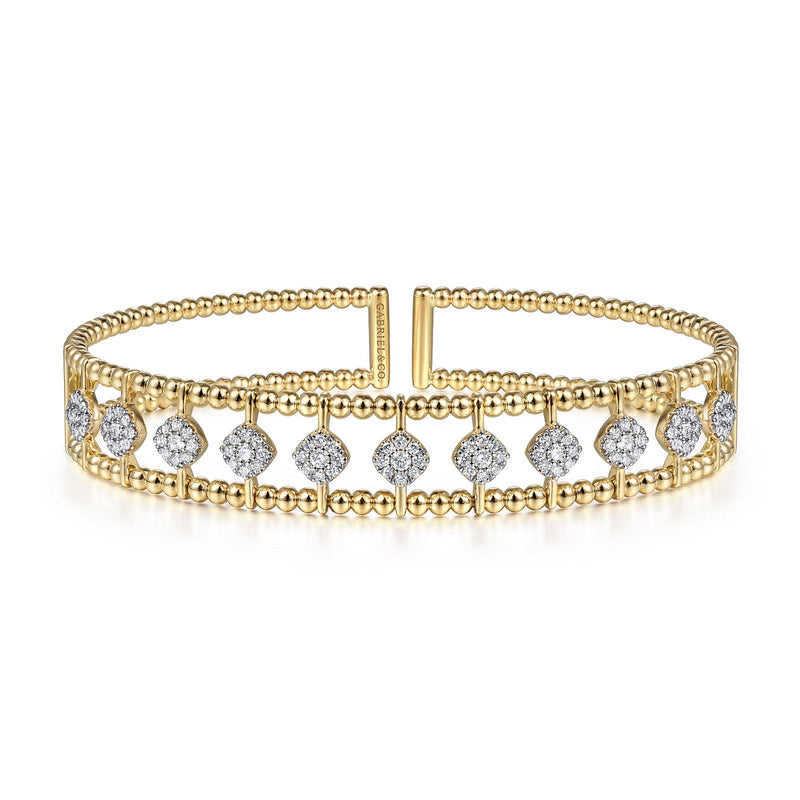 Gabriel & Co. Bujukan Diamond Cuff Bangle-Gabriel & Co. Bujukan Diamond Cuff Bangle - BG4232 - 62Y45JJ