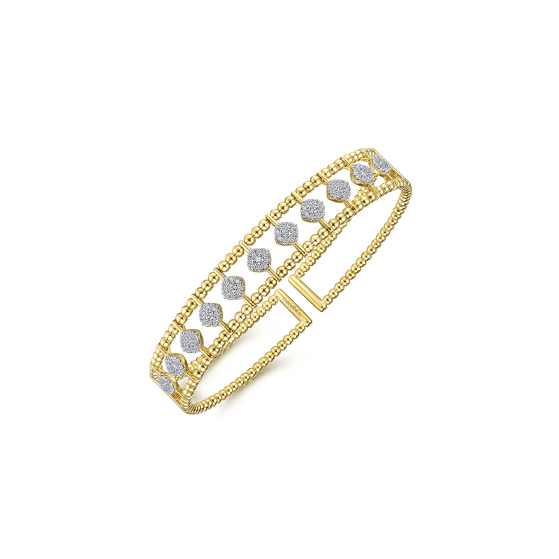 Gabriel & Co. Bujukan Diamond Cuff Bangle-Gabriel & Co. Bujukan Diamond Cuff Bangle BG4232-6Y45JJ