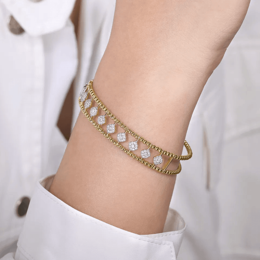 Gabriel & Co. Bujukan Diamond Cuff Bangle BG4232-6Y45JJ
