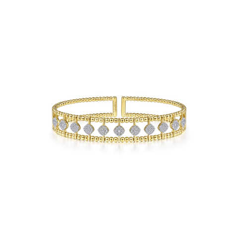 Gabriel & Co. Bujukan Diamond Cuff Bangle-Gabriel & Co. Bujukan Diamond Cuff Bangle BG4232-6Y45JJ