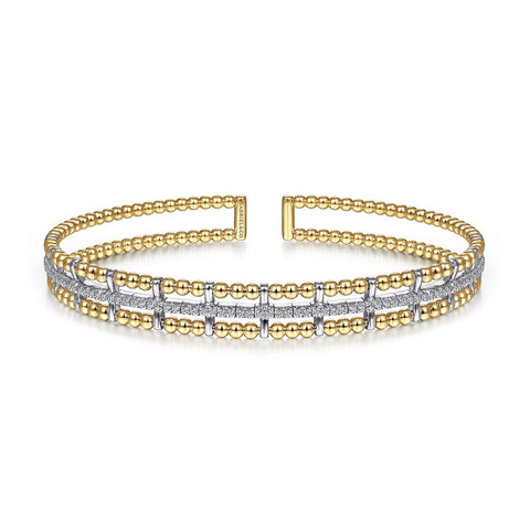 Gabriel & Co. Bujukan Diamond Cuff Bangle-Gabriel & Co. Bujukan Diamond Cuff Bangle - BG4323 - 57M45JJ