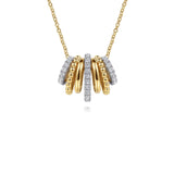 Gabriel & Co. Bujukan Diamond Multi Row Pendant Necklace-Gabriel & Co. Bujukan Diamond Multi Row Pendant Necklace - NK7962M45JJ