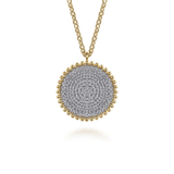 Gabriel & Co. Bujukan Diamond Pave Medallion Pendant Necklace-Gabriel & Co. Bujukan Diamond Pave Medallion Pendant Necklace - NK7707Y45JJ