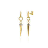 Gabriel & Co. Bujukan Link and Diamond Bullet Stud Drop Earrings-Gabriel & Co. Bujukan Link and Diamond Bullet Stud Drop Earrings - EG15591Y45JJ