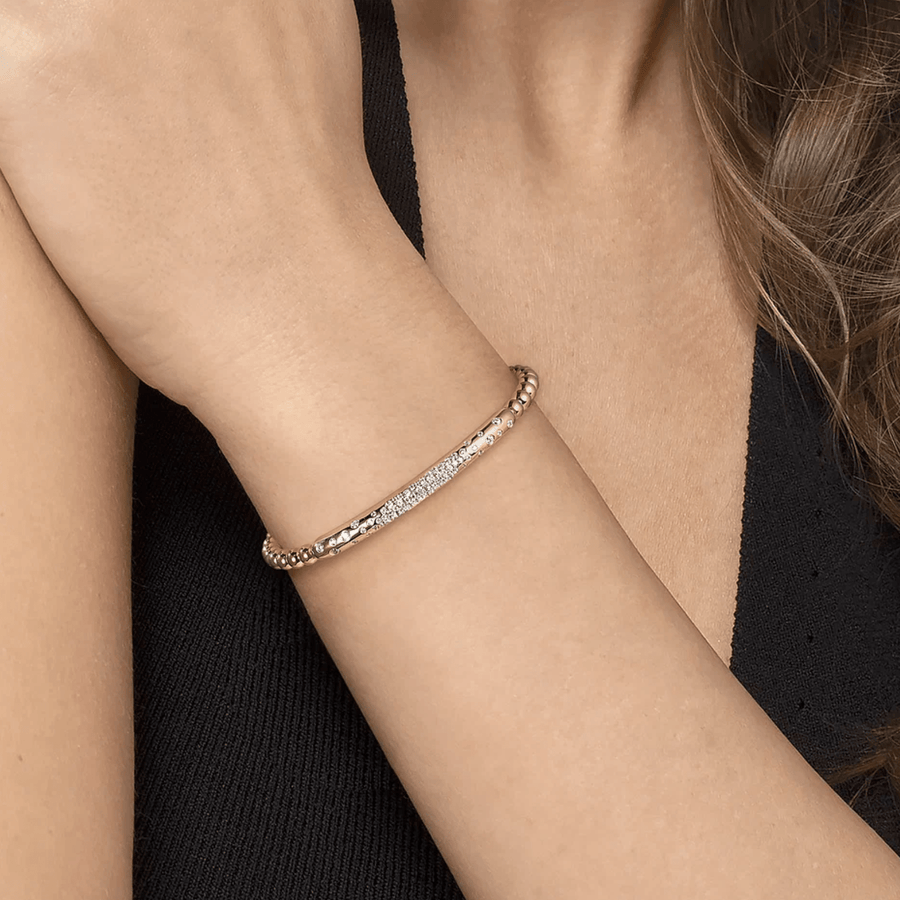 Gabriel & Co. Bujukan Pave Diamond Bangle Bracelet with Lock BG5085-62Y45JJ.LOCK