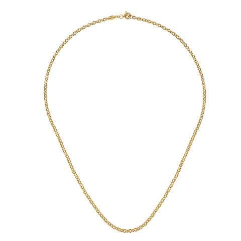 Gabriel & Co. Cable Chain Necklace with Taggant Logo-Gabriel & Co. Cable Chain Necklace with Taggant Logo - NC1003-18Y4JJJ