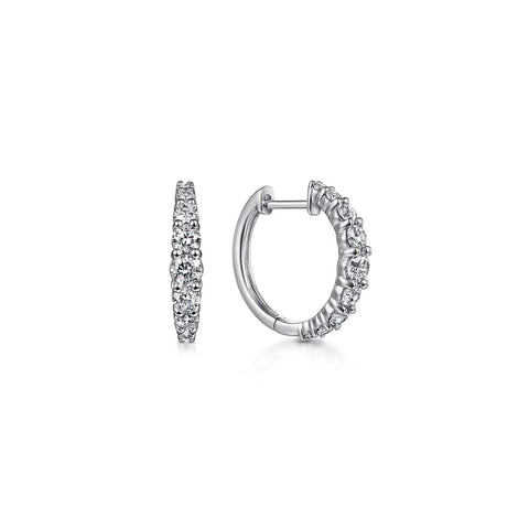 Gabriel & Co. Classic Diamond Huggies 15mm-Gabriel & Co. Classic Diamond Huggies 15mm - EG13647W45JJ