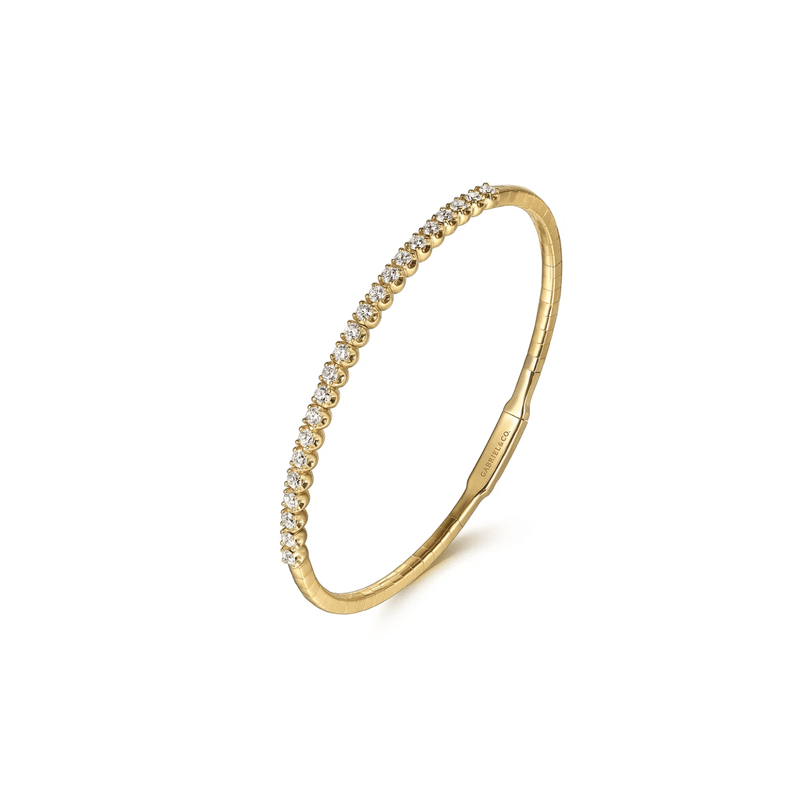 Gabriel & Co. Demure Gold Diamond Bangle-Gabriel & Co. Demure Gold Diamond Bangle BG3975-62Y45JJ