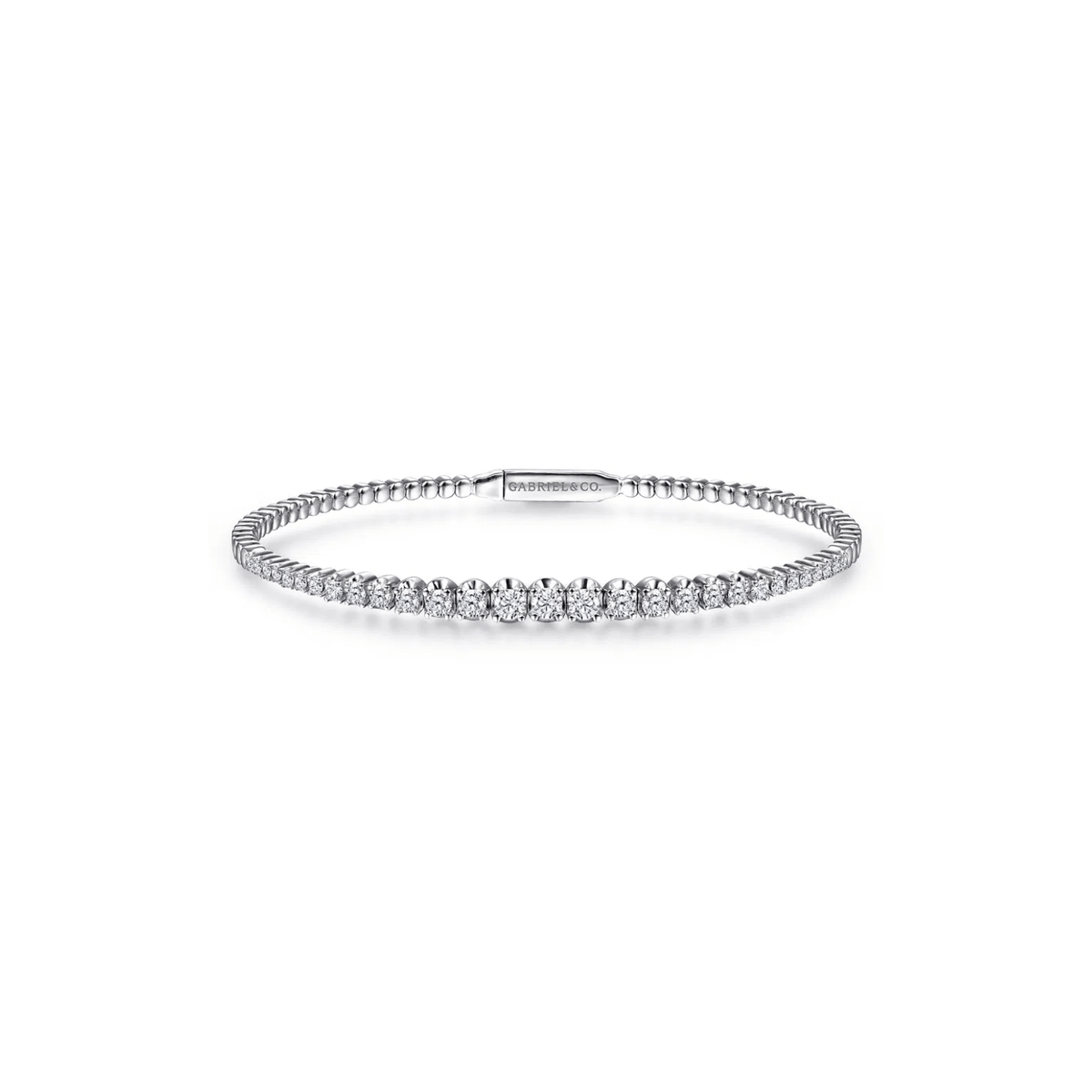 Gabriel & Co. Demure Gold Diamond Bangle BG4431-62W45JJ
