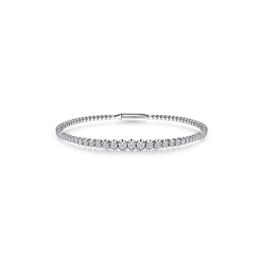 Gabriel & Co. Demure Gold Diamond Bangle BG4431-62W45JJ