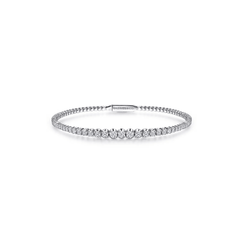 Gabriel & Co. Demure Gold Diamond Bangle-Gabriel & Co. Demure Gold Diamond Bangle BG4431-62W45JJ
