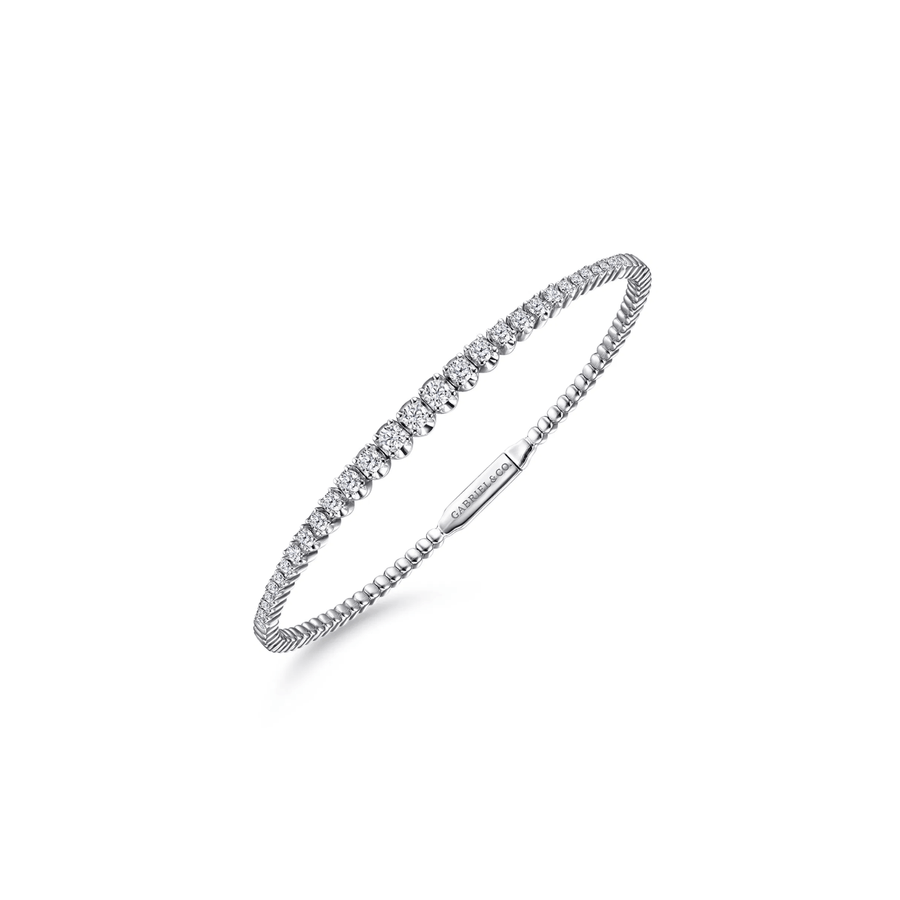 Gabriel & Co. Demure Gold Diamond Bangle BG4431-62W45JJ