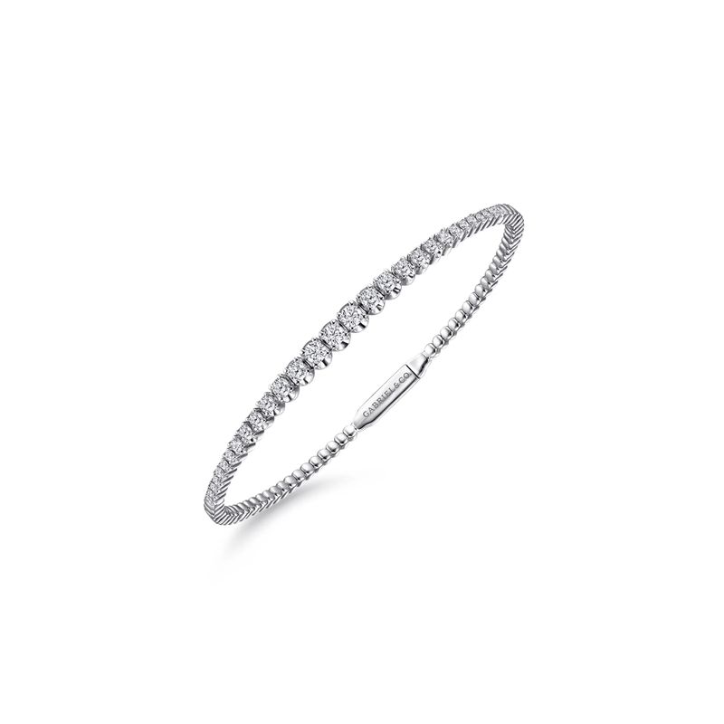 Gabriel & Co. Demure Gold Diamond Bangle-Gabriel & Co. Demure Gold Diamond Bangle BG4431-62W45JJ