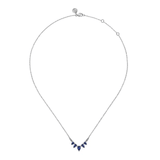 Gabriel & Co. Diamond and Blue Sapphire Chevron Bar Necklace-Gabriel & Co. Diamond and Blue Sapphire Chevron Bar Necklace - NK7739W45SA