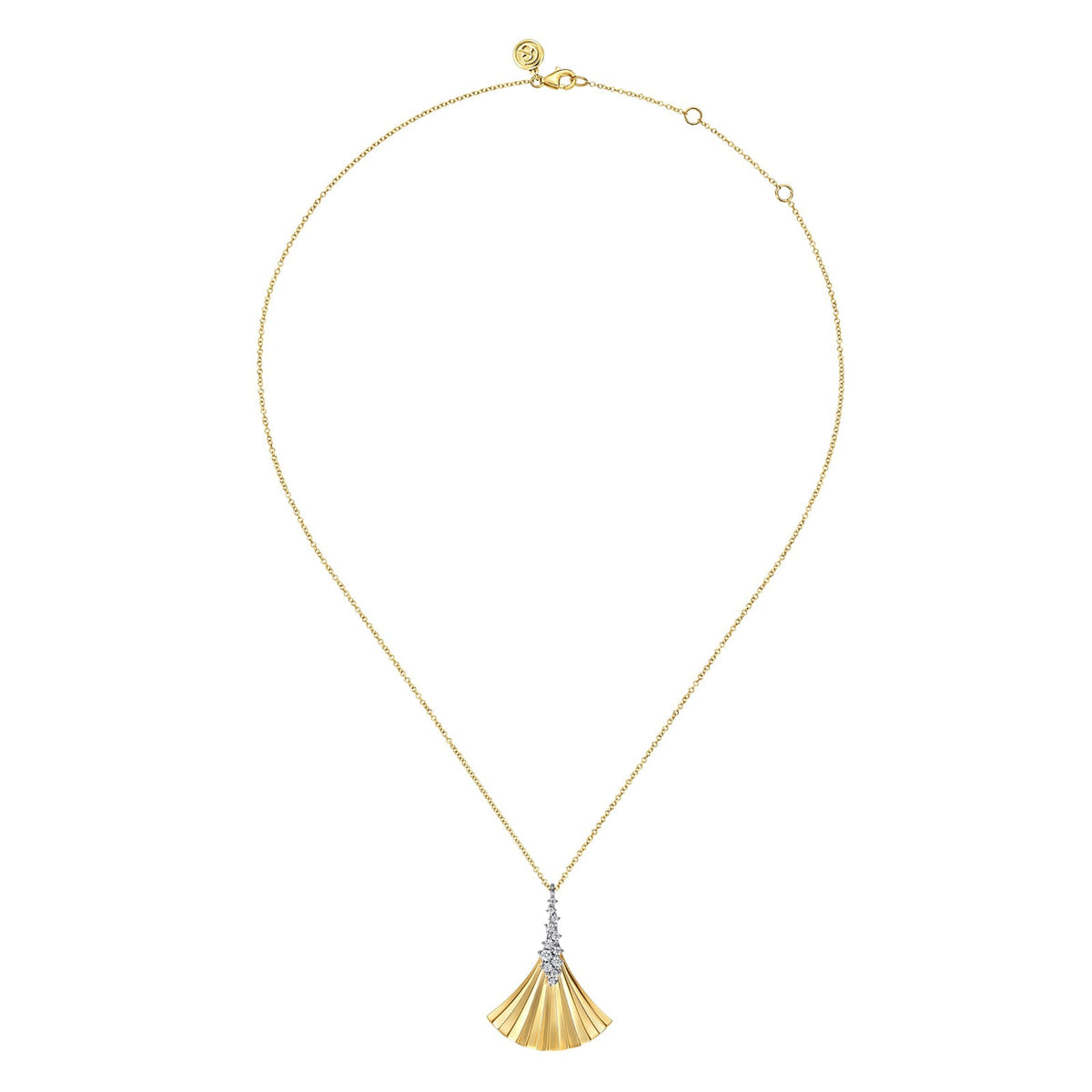 Gabriel & Co. Diamond and Diamond Cut Pendant Necklace - NK8012M45JJ
