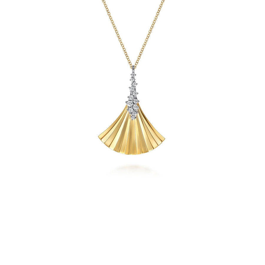 Gabriel & Co. Diamond and Diamond Cut Pendant Necklace - NK8012M45JJ