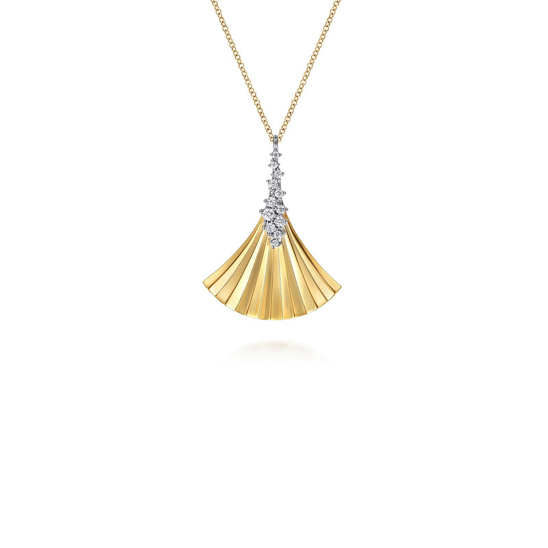 Gabriel & Co. Diamond and Diamond Cut Pendant Necklace-Gabriel & Co. Diamond and Diamond Cut Pendant Necklace - NK8012M45JJ