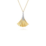 Gabriel & Co. Diamond and Diamond Cut Pendant Necklace-Gabriel & Co. Diamond and Diamond Cut Pendant Necklace - NK8012M45JJ