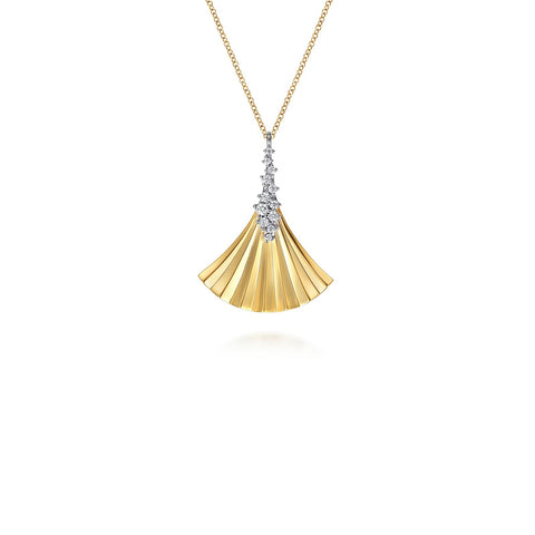 Gabriel & Co. Diamond and Diamond Cut Pendant Necklace-Gabriel & Co. Diamond and Diamond Cut Pendant Necklace - NK8012M45JJ