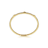 Gabriel & Co. Diamond Bangle with Pyramid Rhombus Stations-Gabriel & Co. Diamond Bangle with Pyramid Rhombus Stations - BG4187 - 62Y45JJ
