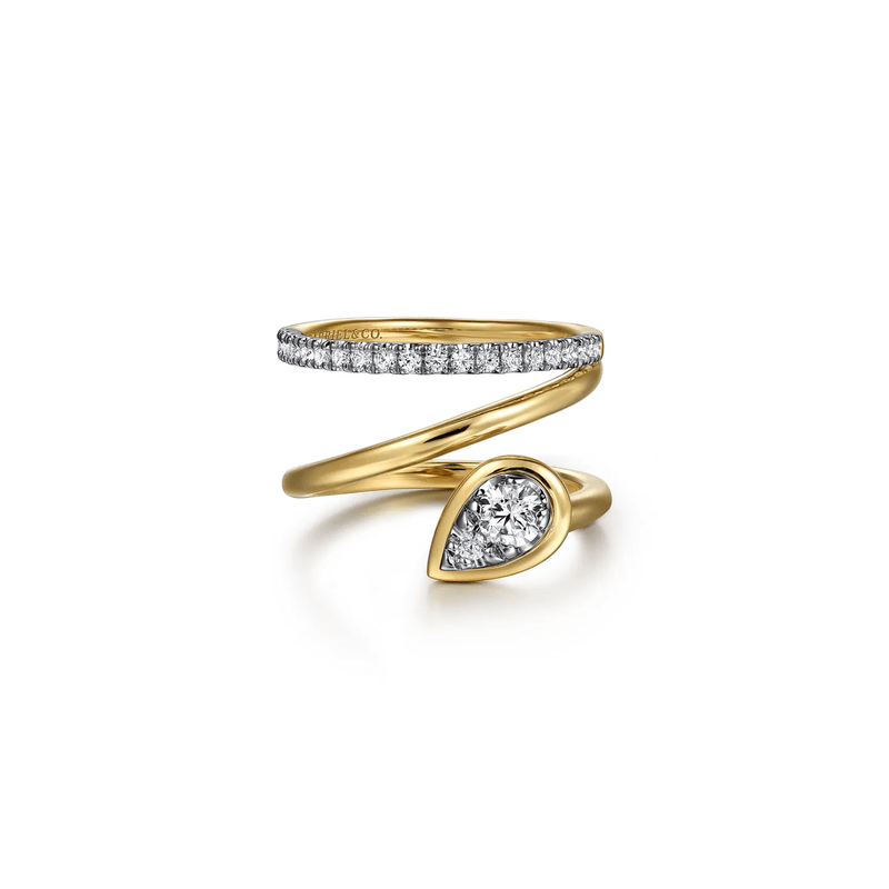 Gabriel & Co. Diamond Bypass Ring-Gabriel & Co. Diamond Bypass Ring - LR52802M45JJ