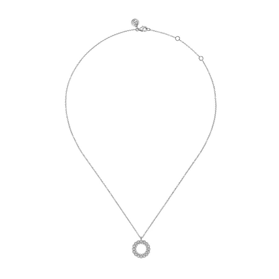 Gabriel & Co. Diamond Circle Pendant Necklace - NK7763W45JJ