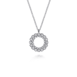Gabriel & Co. Diamond Circle Pendant Necklace-Gabriel & Co. Diamond Circle Pendant Necklace - NK7763W45JJ