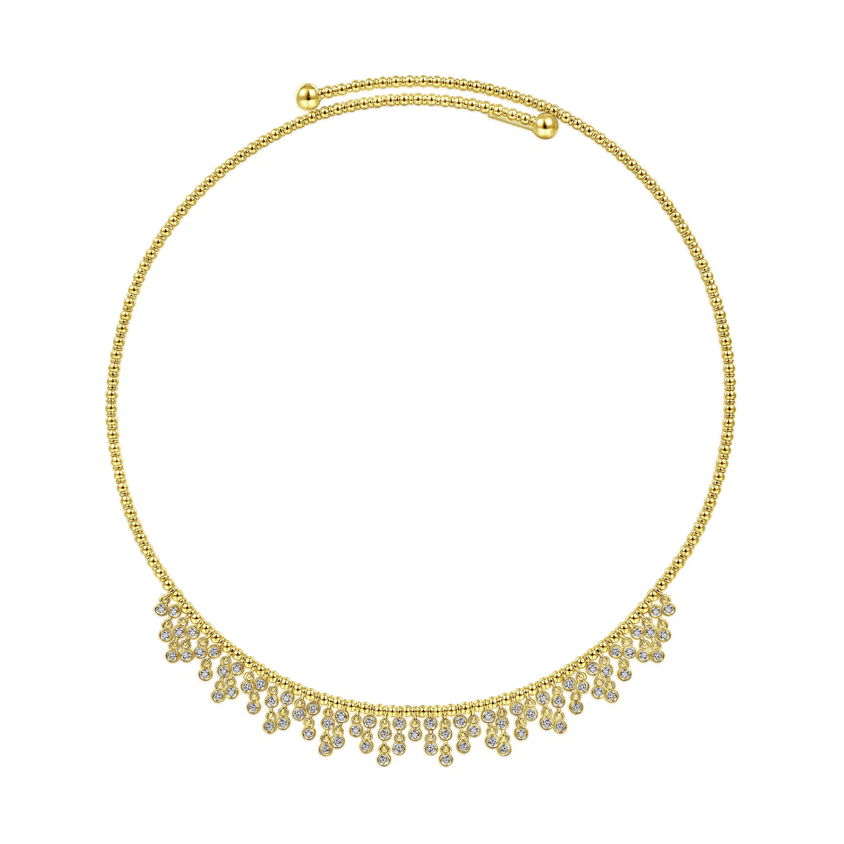 Gabriel & Co. Diamond Clusters Bujukan Beaded Choker Necklace - NK6207Y45JJ