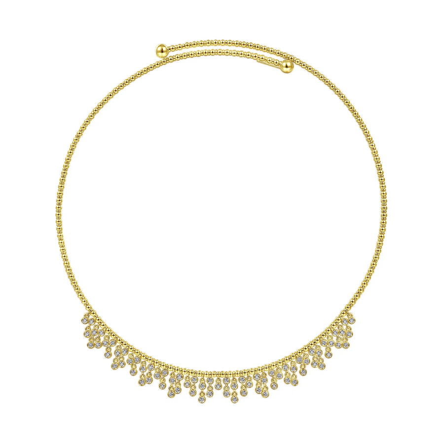 Gabriel & Co. Diamond Clusters Bujukan Beaded Choker Necklace - NK6207Y45JJ