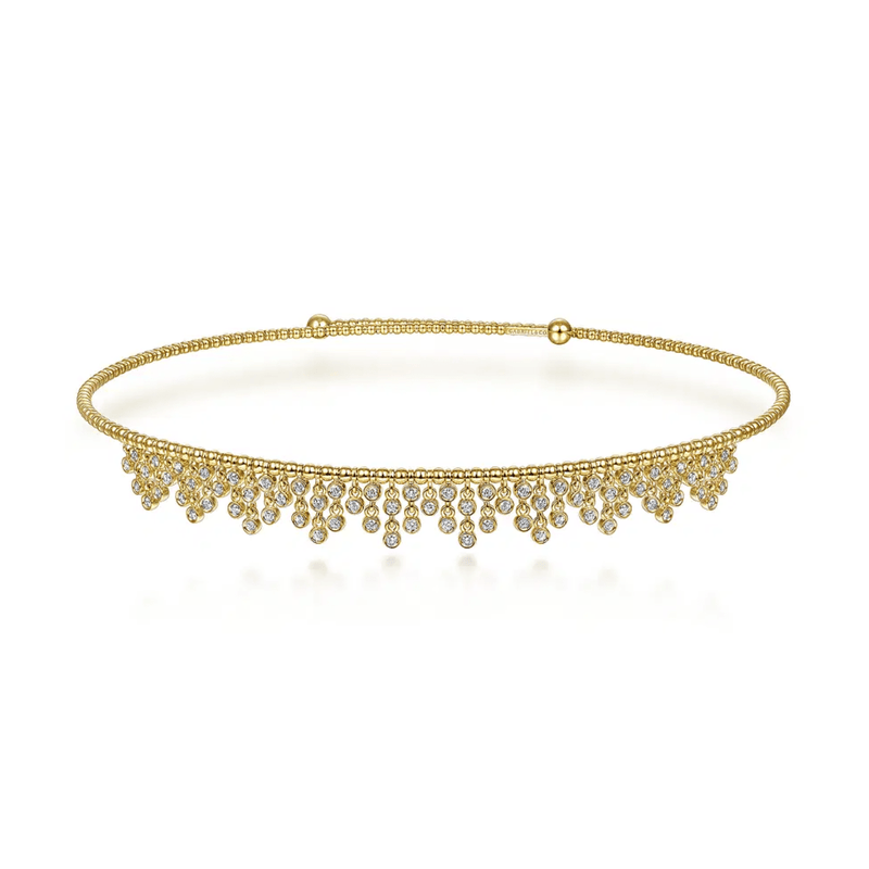 Gabriel & Co. Diamond Clusters Bujukan Beaded Choker Necklace-Gabriel & Co. Diamond Clusters Bujukan Beaded Choker Necklace - NK6207Y45JJ