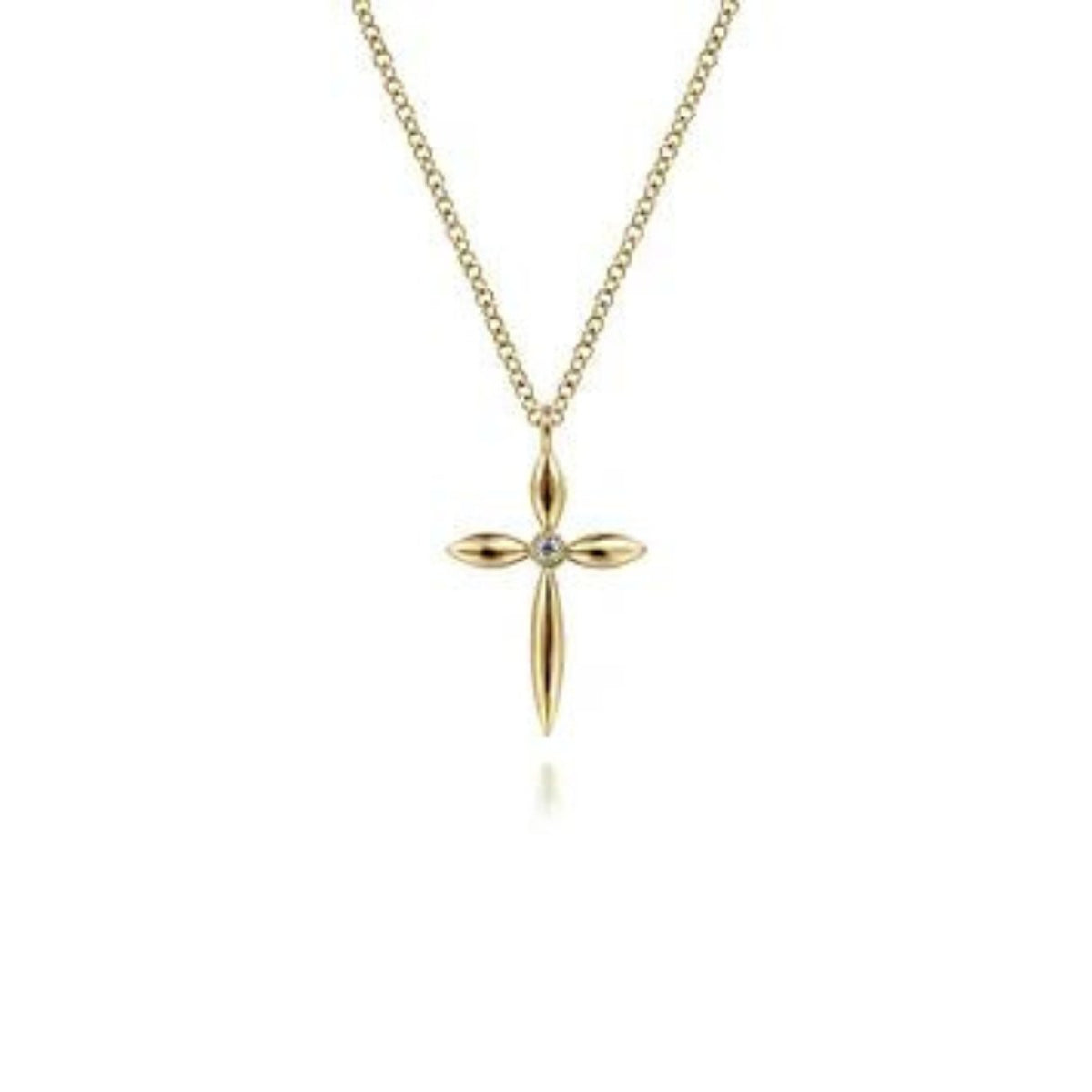 Gabriel & Co. Diamond Cross Pendant Necklace - NK6408Y45JJ