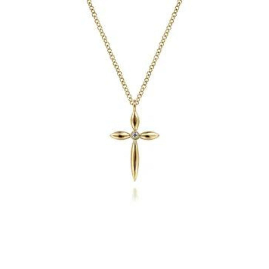 Gabriel & Co. Diamond Cross Pendant Necklace - NK6408Y45JJ