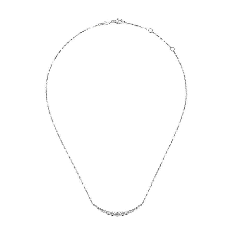 Gabriel & Co. Diamond Curved Bar Necklace - NK6216W45JJ