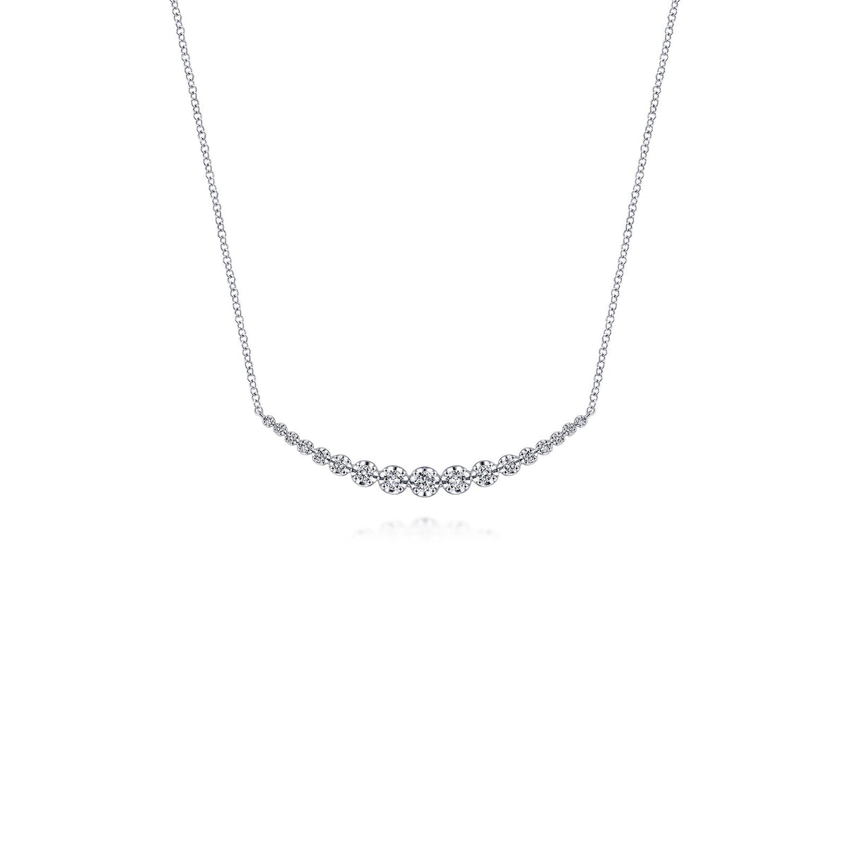 Gabriel & Co. Diamond Curved Bar Necklace - NK6216W45JJ