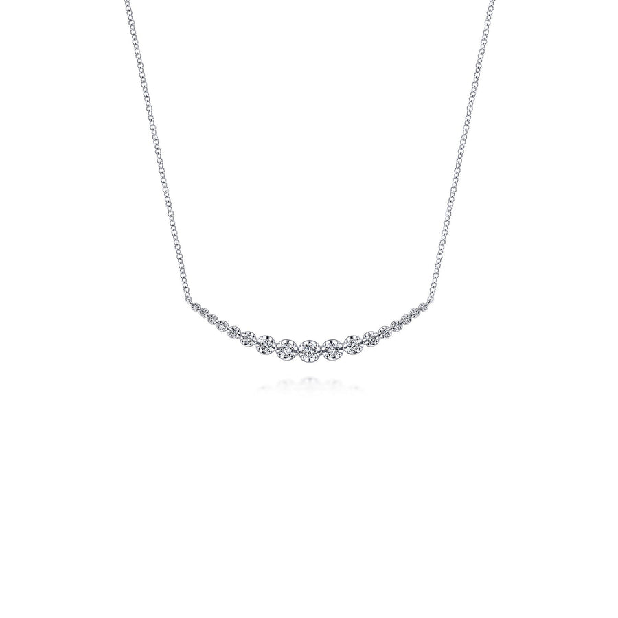 Gabriel & Co. Diamond Curved Bar Necklace - NK6216W45JJ