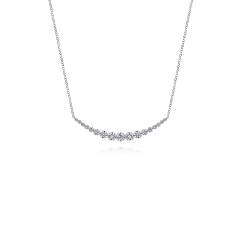 Gabriel & Co. Diamond Curved Bar Necklace-Gabriel & Co. Diamond Curved Bar Necklace - NK6216W45JJ