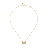 Gabriel & Co. Diamond Cut Butterfly Necklace-Gabriel & Co. Diamond Cut Butterfly Necklace - NK7557M45JJ