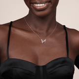 Gabriel & Co. Diamond Cut Butterfly Necklace-Gabriel & Co. Diamond Cut Butterfly Necklace - NK7557M45JJ