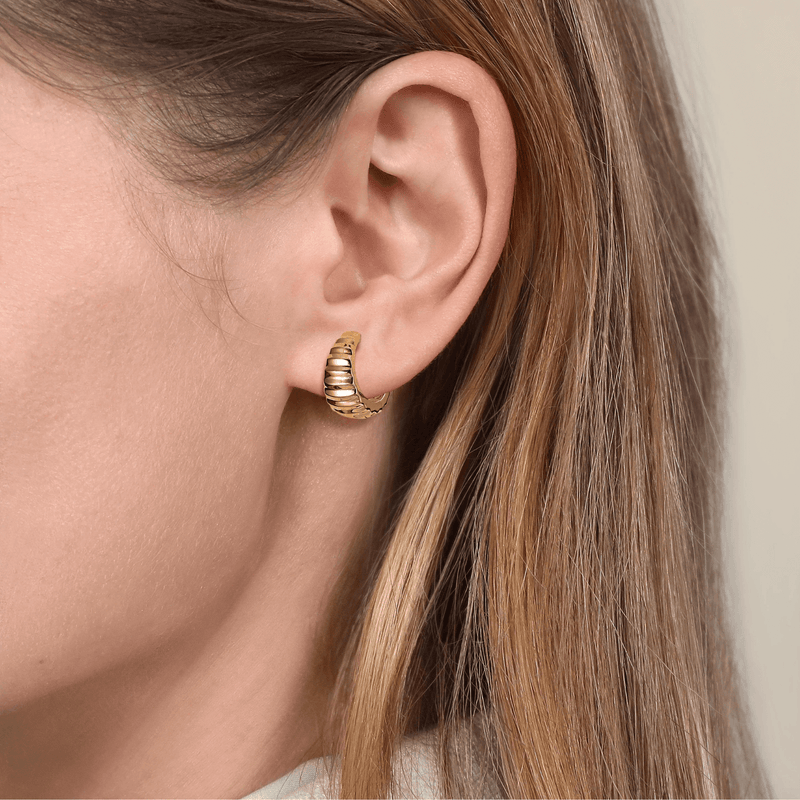 Gabriel & Co. Diamond Cut Huggie Earrings-Gabriel & Co. Diamond Cut Huggie Earrings - EG15197Y4JJJ