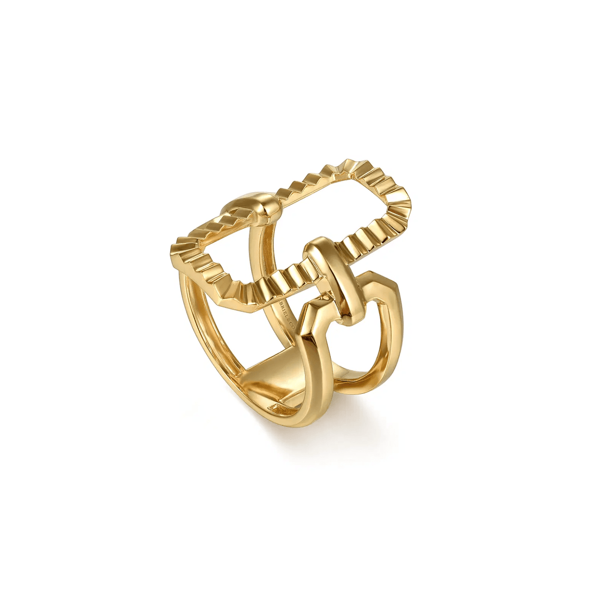 Gabriel & Co. Diamond Cut Link Wide Band Ring - LR52794Y4JJJ