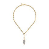 Gabriel & Co. Diamond Drop And Hollow Link Chain Y Knots Necklace-Gabriel & Co. Diamond Drop And Hollow Link Chain Y Knots Necklace - NK7556M45JJ