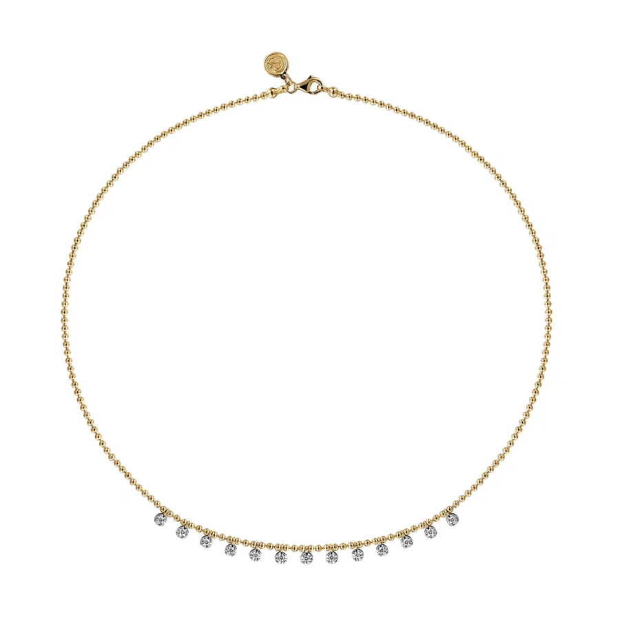 Gabriel & Co. Diamond Drop Station Necklace - NK7233Y45JJ